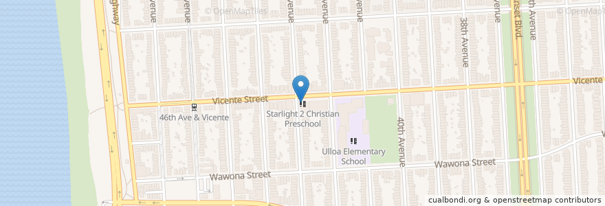 Mapa de ubicacion de Starlight 2 Christian Preschool en United States, California, San Francisco City And County, San Francisco.