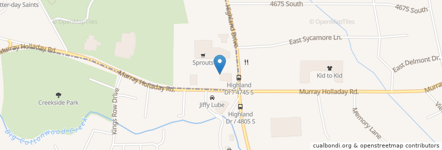 Mapa de ubicacion de Domino's Pizza en Amerika Syarikat, Utah, Salt Lake County, Millcreek.
