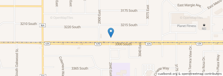 Mapa de ubicacion de Big Apple Pizzeria en 미국, 유타 주, Salt Lake County, Millcreek.