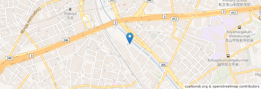 Mapa de ubicacion de 渋谷のラジオ en Japon, Tokyo, 渋谷区.