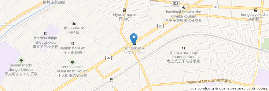 Mapa de ubicacion de クオリアパーク en Jepun, 東京都, 八王子市.