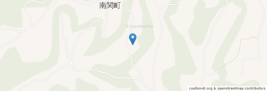 Mapa de ubicacion de 南関町 en Japon, Préfecture De Kumamoto, 玉名郡, 南関町.