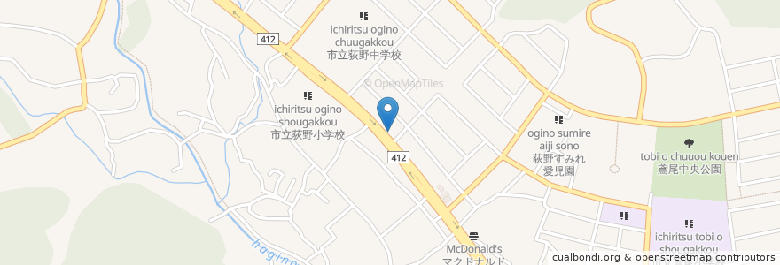 Mapa de ubicacion de 赤ひげ en Giappone, Prefettura Di Kanagawa, 厚木市.