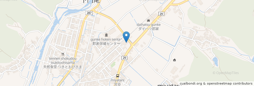 Mapa de ubicacion de じげ料理 ぎんりん海花亭 en Japonya, 鳥取県, 八頭郡, 八頭町.