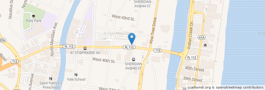Mapa de ubicacion de Citibank en ایالات متحده آمریکا, فلوریدا, شهرستان میامی-دید، فلوریدا, میامی بیچ، فلوریدا.