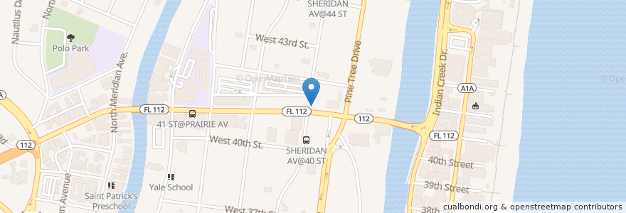 Mapa de ubicacion de Baskin-Robbins en 美利坚合众国/美利堅合眾國, 佛罗里达州/佛羅里達州, 迈阿密-戴德县/邁亞美戴德縣/邁阿密-戴德郡, 迈阿密海滩/邁阿密海灘.