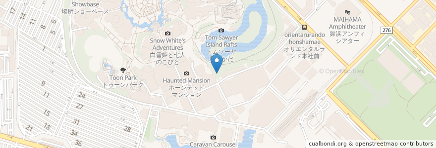 Mapa de ubicacion de Raketti's Lagoon Saloon en Japón, Prefectura De Chiba, Urayasu.