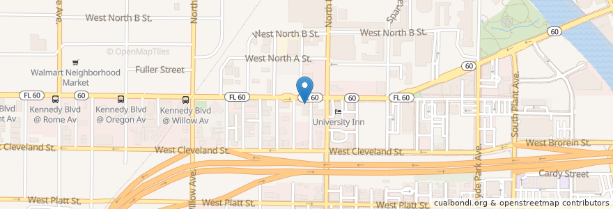 Mapa de ubicacion de Edison: Food + Drink Lab en États-Unis D'Amérique, Floride, Hillsborough County, Tampa.