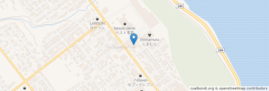 Mapa de ubicacion de 鮨ダイニング月 en Japón, Prefectura De Hokkaidō, オホーツク総合振興局, 網走市.