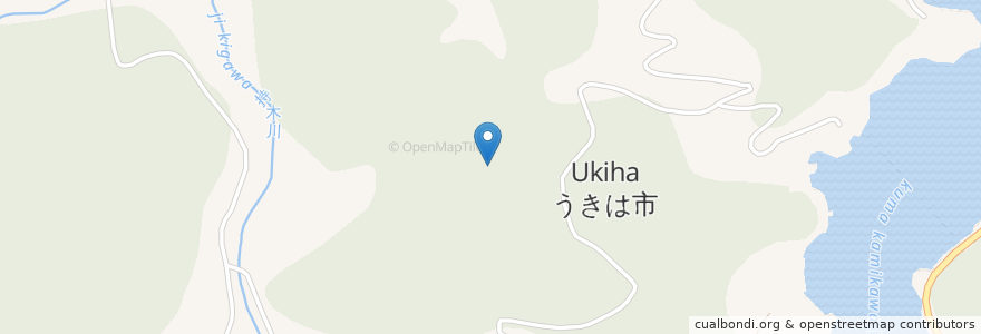 Mapa de ubicacion de Ukiha en Japan, Fukuoka Prefecture, Ukiha.