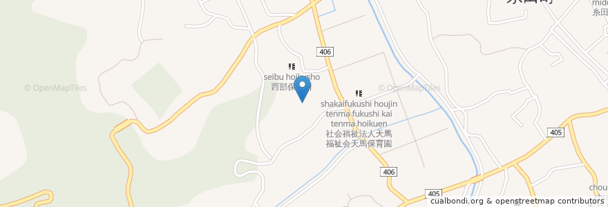 Mapa de ubicacion de 糸田町 en اليابان, محافظة فوكوكا, 田川郡, 糸田町.
