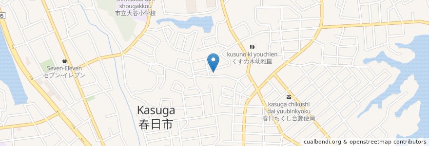 Mapa de ubicacion de 春日市 en 日本, 福岡県, 春日市.