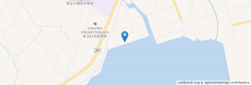 Mapa de ubicacion de 川棚町 en 日本, 長崎県, 東彼杵郡, 川棚町.