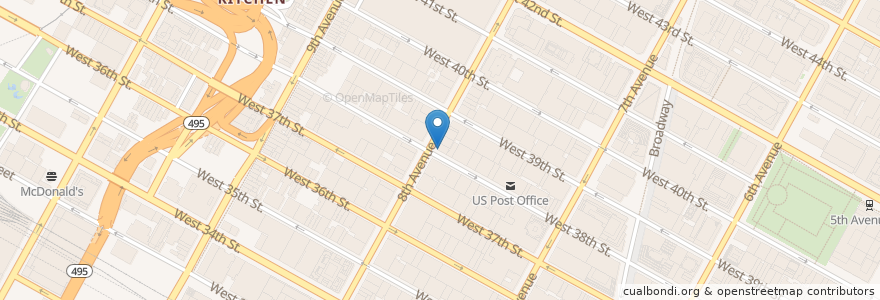 Mapa de ubicacion de Wok To Walk en 미국, 뉴욕, New York, New York County, Manhattan, Manhattan Community Board 5, Manhattan Community Board 4.