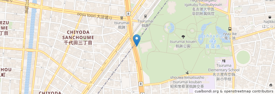 Mapa de ubicacion de 郵便ポスト en Japan, Aichi Prefecture, Nagoya, Naka Ward.