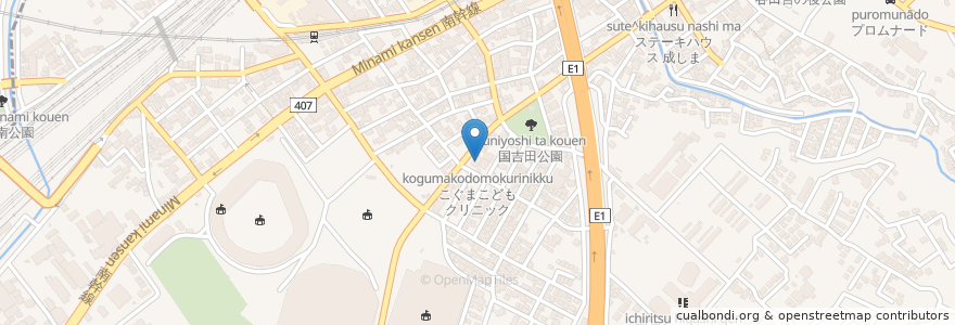 Mapa de ubicacion de こぐまこどもクリニック en Japan, Präfektur Shizuoka, 静岡市, 駿河区.