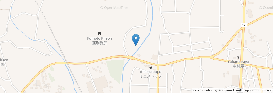 Mapa de ubicacion de 鳥栖市 en Japão, 佐賀県, 鳥栖市.