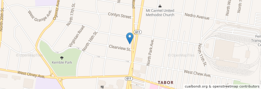 Mapa de ubicacion de Ron's Caribbean Cafe en United States, Pennsylvania, Philadelphia County, Philadelphia.