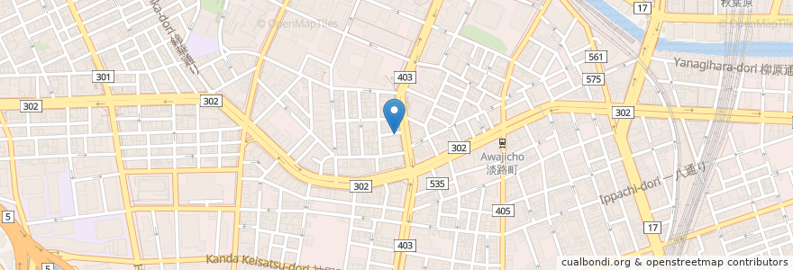 Mapa de ubicacion de 笹巻けぬきすし総本店 en Япония, Токио, Тиёда.