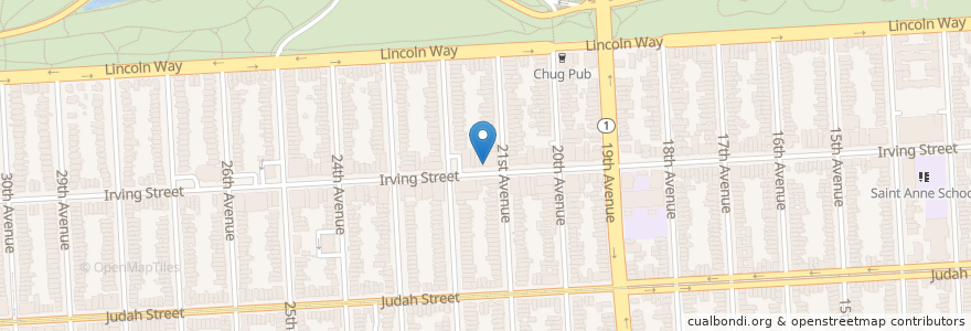 Mapa de ubicacion de Dr. Keiking Lam, DMD en アメリカ合衆国, カリフォルニア州, サンフランシスコ, San Francisco.