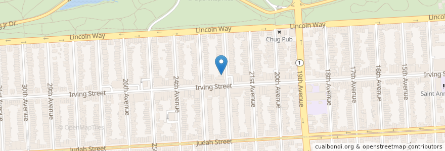 Mapa de ubicacion de Cheung Dental Group en 미국, 캘리포니아주, 샌프란시스코, 샌프란시스코.