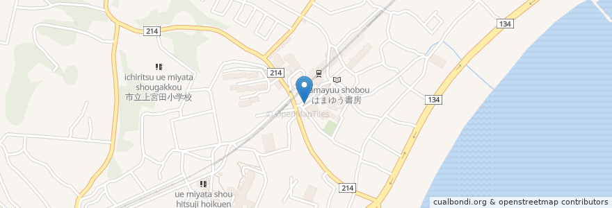 Mapa de ubicacion de いしばし en 日本, 神奈川県, 三浦市.
