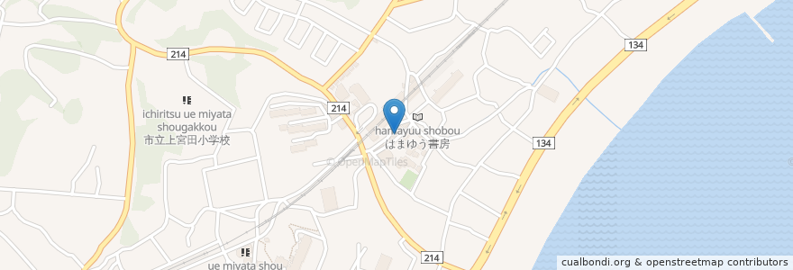 Mapa de ubicacion de いろは寿司 en 일본, 가나가와현, 三浦市.