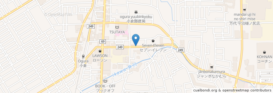 Mapa de ubicacion de m-alie en Japan, 京都府, 宇治市.