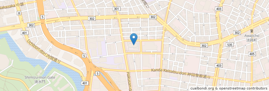 Mapa de ubicacion de 茶房きゃんどる en Japon, Tokyo, 千代田区.
