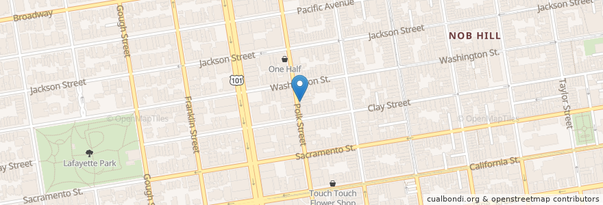 Mapa de ubicacion de Thai Spice en United States, California, San Francisco, San Francisco.