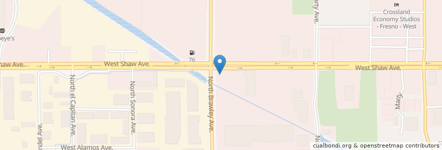Mapa de ubicacion de Chevron en United States, California, Fresno County, Fresno.