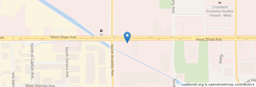 Mapa de ubicacion de Keothip en Vereinigte Staaten Von Amerika, Kalifornien, Fresno County, Fresno.