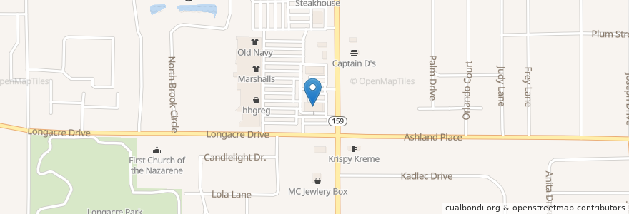Mapa de ubicacion de Pizza Hut en Stati Uniti D'America, Illinois, Fairview Heights.