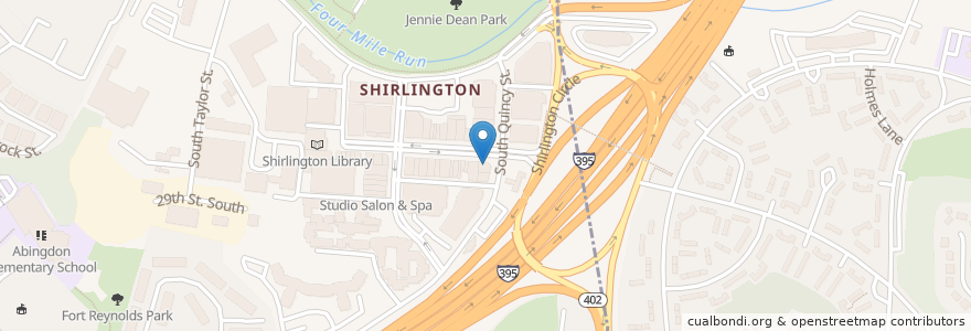 Mapa de ubicacion de Carlyle en アメリカ合衆国, バージニア州, Arlington County, Arlington.