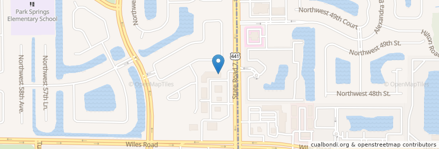 Mapa de ubicacion de Rock N Roll Ribs en États-Unis D'Amérique, Floride, Broward County, Coral Springs.