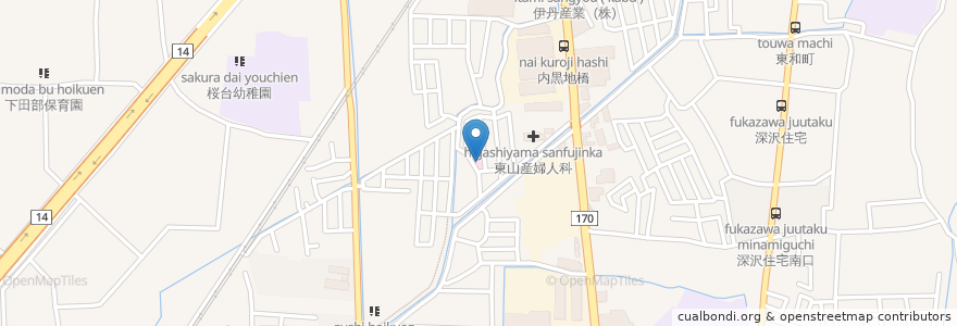 Mapa de ubicacion de 衣川医院 en 일본, 오사카부, 高槻市.