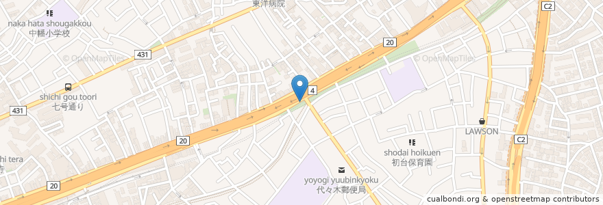 Mapa de ubicacion de パーク王 en 日本, 东京都/東京都, 渋谷区.