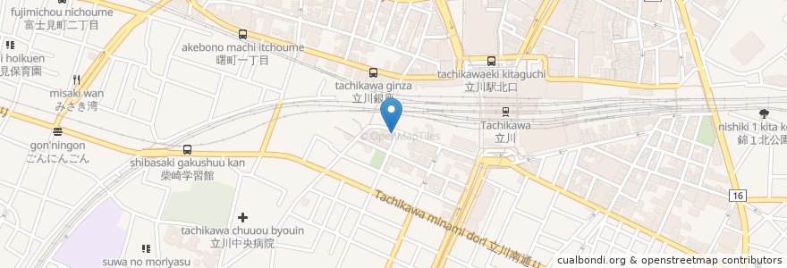 Mapa de ubicacion de ビストロすぎ浦 en Giappone, Tokyo, 立川市.
