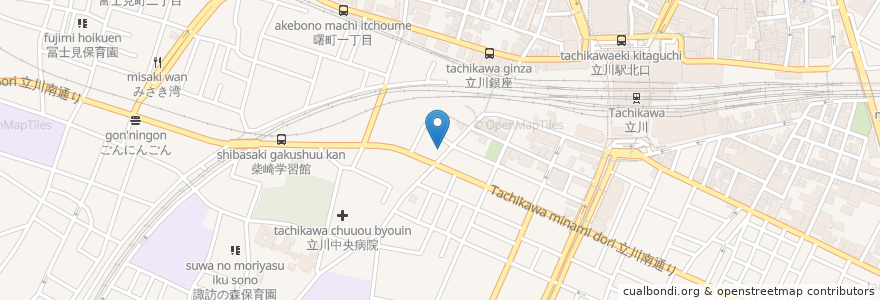 Mapa de ubicacion de 三井のリパーク en Jepun, 東京都, 立川市.