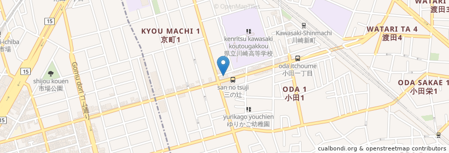 Mapa de ubicacion de かねこ整形外科 en Japón, Prefectura De Kanagawa, Kawasaki, Yokohama, 鶴見区.