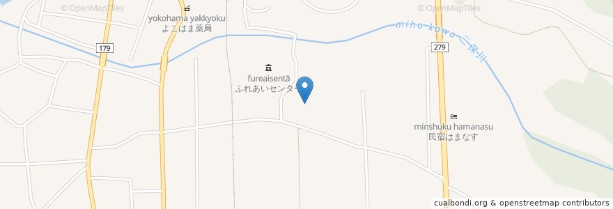 Mapa de ubicacion de なのはな苑 en Jepun, 青森県, 上北郡, 横浜町.