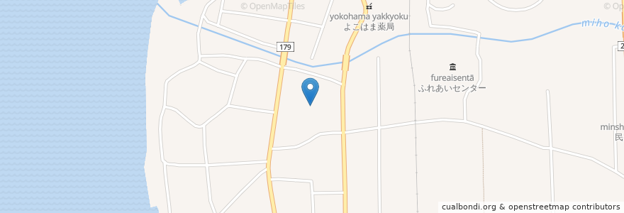 Mapa de ubicacion de ちどり保育園 en 日本, 青森県, 上北郡, 横浜町.