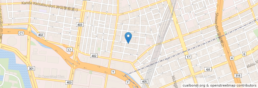 Mapa de ubicacion de 浅野屋本店 en Japon, Tokyo, 千代田区.