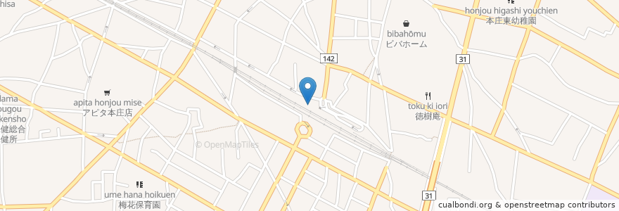 Mapa de ubicacion de トヨタ・レンタカー en Япония, Сайтама, 本庄市.