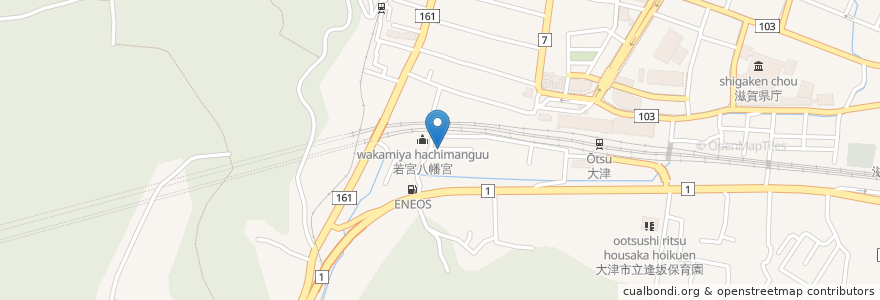 Mapa de ubicacion de 第二協和ビル駐車場 en 日本, 滋賀県/滋賀縣, 大津市.