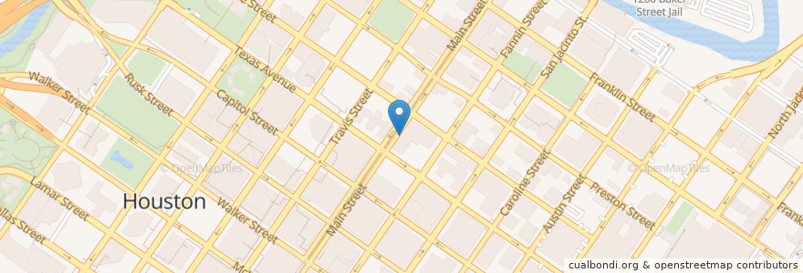 Mapa de ubicacion de Molly's Pub en ایالات متحده آمریکا, تگزاس, Houston, Harris County.
