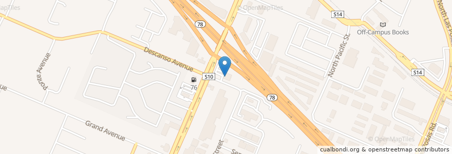 Mapa de ubicacion de Chan's Chinese Restaurant en 美利坚合众国/美利堅合眾國, 加利福尼亚州/加利福尼亞州, San Diego County, San Marcos.