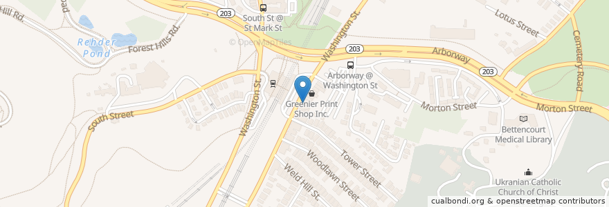 Mapa de ubicacion de Brassica Kitchen + Cafe en Estados Unidos Da América, Massachusetts, Suffolk County, Boston.