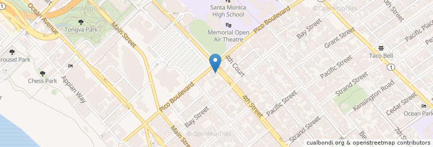 Mapa de ubicacion de Arco en Stati Uniti D'America, California, Los Angeles County.