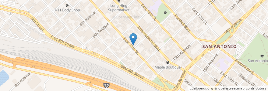 Mapa de ubicacion de Lemon Pepper Vietnamese Cuisine en Stati Uniti D'America, California, Contea Di Alameda, Oakland.
